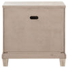 Kylie Nightst& with 2 Drawers | Tapered Legs | Washed Oak Wood 27"