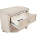 Kylie Nightst& with 2 Drawers | Tapered Legs | Washed Oak Wood 27"