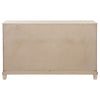 Kylie Wide Dresser with 6 Drawers | Stepped Trim | Washed Oak Wood