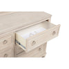 Kylie Wide Dresser with 6 Drawers | Stepped Trim | Washed Oak Wood