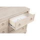 Kylie Wide Dresser with 6 Drawers | Stepped Trim | Washed Oak Wood
