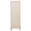 Kylie Tall Dresser Chest with 5 Drawers | Stepped Trim | Washed Oak Wood