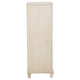 Kylie Tall Dresser Chest with 5 Drawers | Stepped Trim | Washed Oak Wood