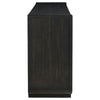 Lina Wide Dresser with 8 Drawers | Integrated H&les | Black Wood