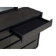 Lina Wide Dresser with 8 Drawers | Integrated H&les | Black Wood