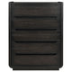 Lina Tall Dresser Chest with 5 Drawers | Integrated H&les | Black Wood