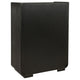 Lina Tall Dresser Chest with 5 Drawers | Integrated H&les | Black Wood