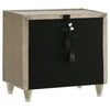 Maren Nightst& | 2 Drawers & USB Port | Ivory-Camel Velvet 28"