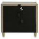 Maren Nightst& | 2 Drawers & USB Port | Ivory-Camel Velvet 28"