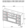 Maren Wide Dresser | 8 Drawers | LED Flame box | Ivory-Camel Velvet