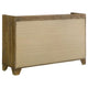 Nolan Wide Dresser with Faux Marble Top | 6 Drawers | Brown Wood