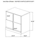 Orion Nightst& with 2 Drawers | Gold Metal Pulls | White Gloss Wood