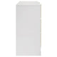 Orion Wide Dresser with 6 Drawers | Gold H&les | Glossy White Wood