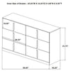 Orion Wide Dresser with 6 Drawers | Gold H&les | Glossy White Wood