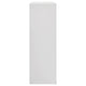 Orion Tall Dresser Chest with 5 Drawers | Gold H&les | Glossy White Wood