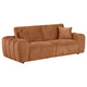 Becy Sofa with 2 Pillows | Burnt Orange Chenille | 91" Chunky Arms