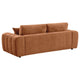 Becy Sofa with 2 Pillows | Burnt Orange Chenille | 91" Chunky Arms