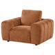 Becy Sofa Chair | Burnt Orange Chenille | 50" Chunky Arms