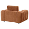 Becy Sofa Chair | Burnt Orange Chenille | 50" Chunky Arms