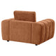 Becy Sofa Chair | Burnt Orange Chenille | 50" Chunky Arms