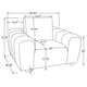 Becy Sofa Chair | Burnt Orange Chenille | 50" Chunky Arms