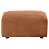 Becy Ottoman | Burnt Orange Chenille Upholstery | 33" Curvy Frame