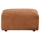 Becy Ottoman | Burnt Orange Chenille Upholstery | 33" Curvy Frame