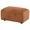 Becy Ottoman | Burnt Orange Chenille Upholstery | 33" Curvy Frame