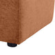 Becy Ottoman | Burnt Orange Chenille Upholstery | 33" Curvy Frame