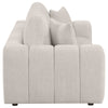 Becy Sofa with 2 Pillows | Plush Ivory Chenille | 91" Chunky Arms