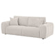 Becy Sofa with 2 Pillows | Plush Ivory Chenille | 91" Chunky Arms