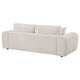 Becy Sofa with 2 Pillows | Plush Ivory Chenille | 91" Chunky Arms