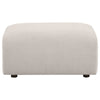 Becy Ottoman | Burnt Orange Chenille Upholstery | 33" Curvy Frame