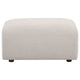 Becy Ottoman | Burnt Orange Chenille Upholstery | 33" Curvy Frame