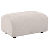 Becy Ottoman | Burnt Orange Chenille Upholstery | 33" Curvy Frame