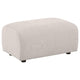 Becy Ottoman | Burnt Orange Chenille Upholstery | 33" Curvy Frame