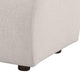 Becy Ottoman | Burnt Orange Chenille Upholstery | 33" Curvy Frame