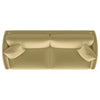 Lizzy Sofa with 2 Pillows | Camel Brown Velvet | 91" Gold Steel Legs