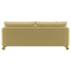 Lizzy Sofa with 2 Pillows | Camel Brown Velvet | 91" Gold Steel Legs