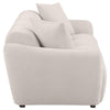 Decy Sofa | 2 Pillows | Greige Chenille | Wide Grid Tufted | 90"