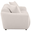 Decy Loveseat | 2 Pillows | Greige Chenille | Wide Grid Tufted | 72"