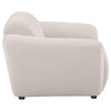 Decy Sofa Chair | Plush Greige Chenille Upholstery | Wide Grid Tufted