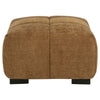Hecy Ottoman | Grid Tufted | Plush Amber Brown Upholstery | 39"