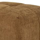 Hecy Ottoman | Grid Tufted | Plush Amber Brown Upholstery | 39"
