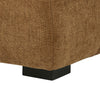Hecy Ottoman | Grid Tufted | Plush Amber Brown Upholstery | 39"