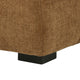 Hecy Ottoman | Grid Tufted | Plush Amber Brown Upholstery | 39"