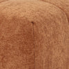 Hecy Ottoman | Grid Tufted | Plush Orange Upholstery | 39"