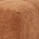 Hecy Ottoman | Grid Tufted | Plush Orange Upholstery | 39"