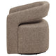 Hill Swivel Accent Chair | Barrel Back | Foam Fill Rocky Road Brown Boucle