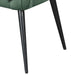 Lila Bench | Foam Seat | Button Tufted Teal Green Fabric | Black Legs 47"